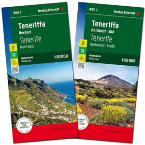 Freytag & Berndt Tenerife Walking Map Set 2 map set 1:50,000 scale water and tear resistant Freytag & Berndt Tenerife Walking Map Set 2 map set 1:50,000 scale water and tear resistant