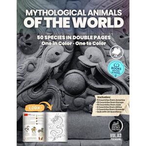 English, Zenofauna Mythological Animals of the World: Zenofauna Premium Collection – Illustrated Book to Learn and Color English, Zenofauna Mythological Animals of the World: Zenofauna Premium Collection – Illustrated Book to Learn and Color