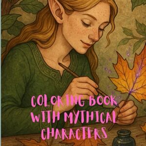 Linch, Luminita Coloring bookwith mythical characters Linch, Luminita Coloring bookwith mythical characters
