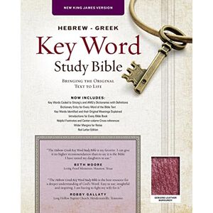 AMG Publishers Hebrew-Greek Key Word Study Bible-NKJV (Key Word Study Bibles): New King James Version, Genuine Leather, Burgundy AMG Publishers Hebrew-Greek Key Word Study Bible-NKJV (Key Word Study Bibles): New King James Version, Genuine Leather, Burgundy