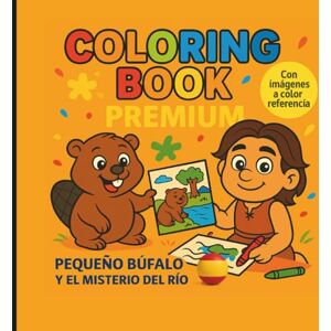 Editorial, FJKM Pequeño Búfalo y el misterio del río: Cuento infantil y Coloring Book educativo de animales para niños Editorial, FJKM Pequeño Búfalo y el misterio del río: Cuento infantil y Coloring Book educativo de animales para niños