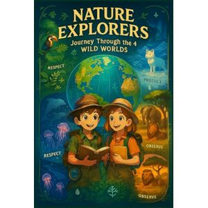 Greenfield, Emily Nature explorers journey through the 4 wild worlds: Explore the Wonders of Nature: Animals, Habitats, Coloring, Fun Facts and Learning Adventures Greenfield, Emily Nature explorers journey through the 4 wild worlds: Explore the Wonders of Nature: Animals, Habitats, Coloring, Fun Facts and Learning Adventures