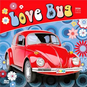Publishers, Browntrout Love Bug 2026 12 x 24 Inch (Hanging) Monthly Square Wall Calendar Plastic-Free Motor Club German Car Beetle Publishers, Browntrout Love Bug 2026 12 x 24 Inch (Hanging) Monthly Square Wall Calendar Plastic-Free Motor Club German Car Beetle