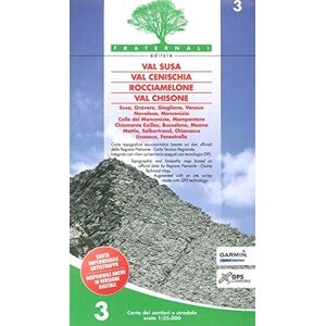 Fraternali Editore Val Susa Val Cenischia Rocciamelone Val Chisone: 3 (wandelkaart) Fraternali Editore Val Susa Val Cenischia Rocciamelone Val Chisone: 3 (wandelkaart)