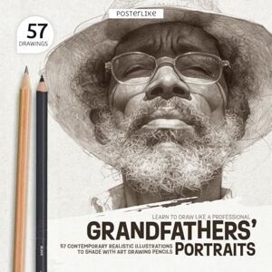 Editions, Posterlike Learn to Draw Like a Professional. Grandfathers’ Portraits: 57 Contemporary Realistic Illustrations to Shade with Art Drawing Pencils (Draw Like a Pro) Editions, Posterlike Learn to Draw Like a Professional. Grandfathers’ Portraits: 57 Contemporary Realistic Illustrations to Shade with Art Drawing Pencils (Draw Like a Pro)