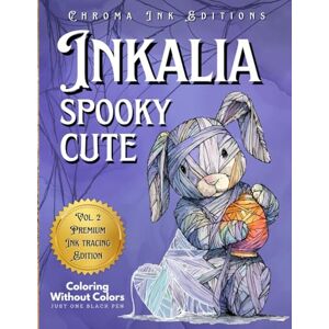 Editions, Chroma Ink Inkalia Spooky Cute Fill the White Lines with One Black Pen to Reveal Cozy Creepy Cute Creatures: Ink Tracing Coloring Book, A New Reverse Coloring ... Tracing: Creepy Cute Halloween Series) Editions, Chroma Ink Inkalia Spooky Cute Fill the White Lines with One Black Pen to Reveal Cozy Creepy Cute Creatures: Ink Tracing Coloring Book, A New Reverse Coloring ... Tracing: Creepy Cute Halloween Series)
