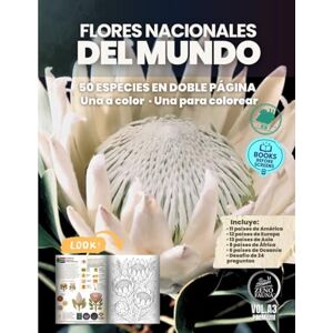 Español, Zenofauna Flores Nacionales del Mundo: Colección Premium Zenofauna – Libros ilustrados para aprender y colorear Español, Zenofauna Flores Nacionales del Mundo: Colección Premium Zenofauna – Libros ilustrados para aprender y colorear