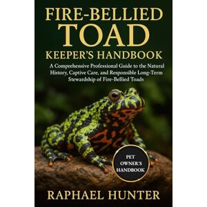 HUNTER, RAPHAEL FIRE BELLIED TOAD KEEPER'S HANDBOOK: A Comprehensive Professional Guide to the Natural History, Captive Care, and Responsible Long-Term Stewardship of Fire-Bellied Toads HUNTER, RAPHAEL FIRE BELLIED TOAD KEEPER'S HANDBOOK: A Comprehensive Professional Guide to the Natural History, Captive Care, and Responsible Long-Term Stewardship of Fire-Bellied Toads