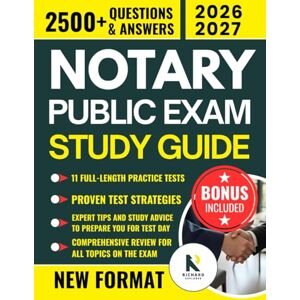 EXPLORER, RICHARD NOTARY PUBLIC EXAM STUDY GUIDE: Master Every U.S. State’s Notary Laws, Responsibilities, and Exam Essentials with 2500+ Practice Questions, Legal ... Guidance Across All Jurisdictions EXPLORER, RICHARD NOTARY PUBLIC EXAM STUDY GUIDE: Master Every U.S. State’s Notary Laws, Responsibilities, and Exam Essentials with 2500+ Practice Questions, Legal ... Guidance Across All Jurisdictions