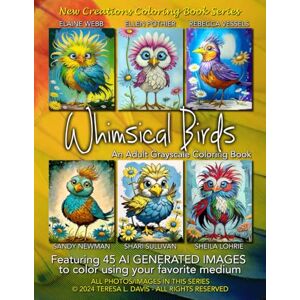 Davis, Dr Teresa New Creations Coloring Book Series: Whimsical Birds: An adult grayscale coloring book (coloring book for grownups) featuring images of whimsical birds ... choice of medium, suitable for framing. Davis, Dr Teresa New Creations Coloring Book Series: Whimsical Birds: An adult grayscale coloring book (coloring book for grownups) featuring images of whimsical birds ... choice of medium, suitable for framing.