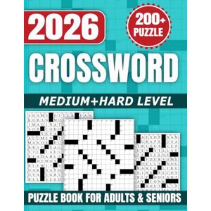 J.M.Mario 2026 Hard Crossword Puzzle Book for Adults and Seniors: 200+ Relaxing Large Print Crosswords with Solutions ,Fun Brain Games for Adults & Seniors J.M.Mario 2026 Hard Crossword Puzzle Book for Adults and Seniors: 200+ Relaxing Large Print Crosswords with Solutions ,Fun Brain Games for Adults & Seniors