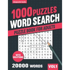 books, visupuzzle 1000 Word Search Puzzle Book for Adults: Big Puzzlebook with Word Find Puzzles for Seniors, Adults and all other Puzzle Fans books, visupuzzle 1000 Word Search Puzzle Book for Adults: Big Puzzlebook with Word Find Puzzles for Seniors, Adults and all other Puzzle Fans