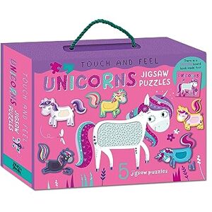 North Parade Publishing Touch and Feel Puzzle and Board Book Set Unicorns Tactile Fun For Children Aged 3 Years Upward (Touch and Feel Jigsaw Puzzles with Book) North Parade Publishing Touch and Feel Puzzle and Board Book Set Unicorns Tactile Fun For Children Aged 3 Years Upward (Touch and Feel Jigsaw Puzzles with Book)