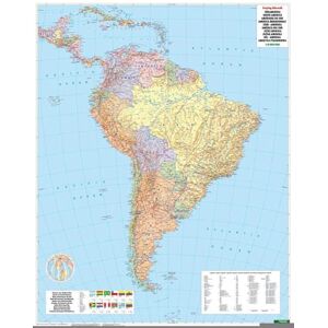 Freytag-Berndt und Artaria KG America South pol. flat map Freytag-Berndt und Artaria KG America South pol. flat map