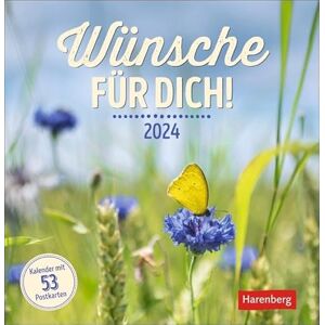 Harenberg Wünsche für dich Postkartenkalender 2024: Wochenkalender mit 53 Postkarten Harenberg Wünsche für dich Postkartenkalender 2024: Wochenkalender mit 53 Postkarten