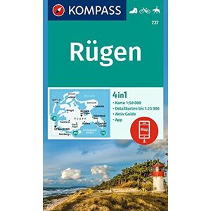 Rügen + Aktiv Guide (737): 4in1 Wanderkarte, mit Aktiv Guide und 1:25000 Karten, inklusive Kartenbereich zur offline Verwendung in der KOMPASS-App. Fahrradfahren. Reiten. Rügen + Aktiv Guide (737): 4in1 Wanderkarte, mit Aktiv Guide und 1:25000 Karten, inklusive Kartenbereich zur offline Verwendung in der KOMPASS-App. Fahrradfahren. Reiten.