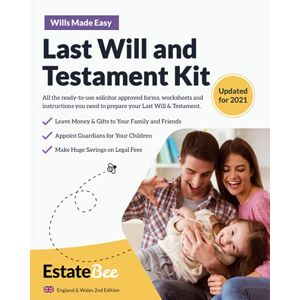 EstateBee Last Will and Testament Kit (2022 England & Wales Edition) EstateBee Last Will and Testament Kit (2022 England & Wales Edition)