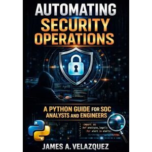 Velazquez, James A. Automating Security Operations: A PYTHON GUIDE FOR SOC ANALYSTS AND ENGINEERS Velazquez, James A. Automating Security Operations: A PYTHON GUIDE FOR SOC ANALYSTS AND ENGINEERS
