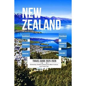 Crosswell, Evander R. NEW ZEALAND TRAVEL GUIDE 2025-2026: Auckland, Queenstown, Rotorua, Fiordland, Hobbiton, Bay of Islands – Itineraries, Outdoor Adventures, Māori Culture, and Travel Tips Crosswell, Evander R. NEW ZEALAND TRAVEL GUIDE 2025-2026: Auckland, Queenstown, Rotorua, Fiordland, Hobbiton, Bay of Islands – Itineraries, Outdoor Adventures, Māori Culture, and Travel Tips