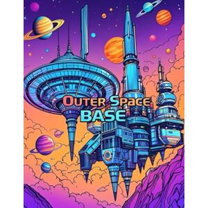 ArtCrafts, Inkspire Outer Space Base: Coloring Book for Adults,Intricate Line Art of Futuristic Cities, Spacecraft, and Alien Worlds ArtCrafts, Inkspire Outer Space Base: Coloring Book for Adults,Intricate Line Art of Futuristic Cities, Spacecraft, and Alien Worlds