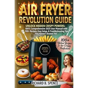 Spence, Richard B. AIR FRYER REVOLUTION GUIDE UNLOCK: Hidden Crispy Powers: 100% Comprehensive 2025 User Manual with 100+ Recipes, Easy Setup, & Troubleshooting Tips You Haven't Known Yet Spence, Richard B. AIR FRYER REVOLUTION GUIDE UNLOCK: Hidden Crispy Powers: 100% Comprehensive 2025 User Manual with 100+ Recipes, Easy Setup, & Troubleshooting Tips You Haven't Known Yet