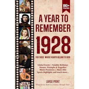 Zones, Wisdom A Year To Remember 1928 History Book: A Nostalgic Tribute for the Radio Babies with Heartfelt Memories of 1928 – An Ideal Gift for Birthdays, Anniversaries, and Special Occasions Zones, Wisdom A Year To Remember 1928 History Book: A Nostalgic Tribute for the Radio Babies with Heartfelt Memories of 1928 – An Ideal Gift for Birthdays, Anniversaries, and Special Occasions