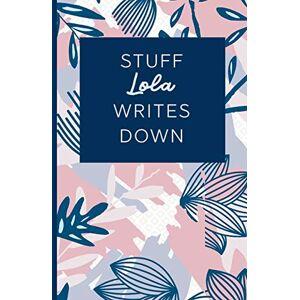 Fringe, Loveable Stuff Lola Writes Down: Personalized Journal / Notebook (6 x 9 inch) STUNNING Navy Blue and Mauve Blush Pink Pattern Fringe, Loveable Stuff Lola Writes Down: Personalized Journal / Notebook (6 x 9 inch) STUNNING Navy Blue and Mauve Blush Pink Pattern