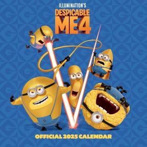 Danilo Promotions LTD 2025 Calendar Despicable Me 4 Movie Month to View Minions Square Calendar Official Product Danilo Promotions LTD 2025 Calendar Despicable Me 4 Movie Month to View Minions Square Calendar Official Product