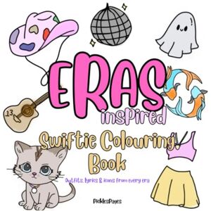 Pages, Pickles Eras Inspired Swiftie Colouring Book Pages, Pickles Eras Inspired Swiftie Colouring Book