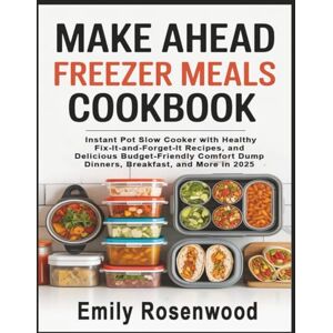 Rosenwood, Emily Make Ahead Freezer Meals Cookbook: Instant Pot Slow Cooker with Healthy Fix-It-and-Forget-It Recipes, and Delicious Budget-Friendly Comfort Dump Dinners, Breakfast, and More in 2025 Rosenwood, Emily Make Ahead Freezer Meals Cookbook: Instant Pot Slow Cooker with Healthy Fix-It-and-Forget-It Recipes, and Delicious Budget-Friendly Comfort Dump Dinners, Breakfast, and More in 2025