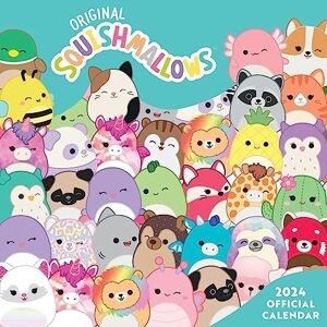 Danilo Promotions Ltd Danilo Squishmallows 2024 Calendar, Month To View Square Wall Calendar, Official Product Danilo Promotions Ltd Danilo Squishmallows 2024 Calendar, Month To View Square Wall Calendar, Official Product