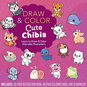 Editors of Chartwell Books Draw and Color Cute Chibis: Learn to Draw and Color Adorable Characters Includes: 48-page Instruction Book, 48-page Coloring Book, and 10 Markers Editors of Chartwell Books Draw and Color Cute Chibis: Learn to Draw and Color Adorable Characters Includes: 48-page Instruction Book, 48-page Coloring Book, and 10 Markers