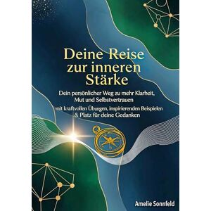 Sonnfeld, Amelie Deine Reise zur inneren Stärke: Dein persönlicher Weg zu mehr Klarheit, Mut und Selbstvertrauen – mit kraftvollen Übungen, inspirierenden Beispielen & Platz für deine Gedanken Sonnfeld, Amelie Deine Reise zur inneren Stärke: Dein persönlicher Weg zu mehr Klarheit, Mut und Selbstvertrauen – mit kraftvollen Übungen, inspirierenden Beispielen & Platz für deine Gedanken