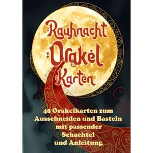 Happyjournals, Gudruns Rauhnacht Orakel Karten: 48 Orakelkarten zum Ausschneiden und Basteln mit passender Schachtel und Anleitung Happyjournals, Gudruns Rauhnacht Orakel Karten: 48 Orakelkarten zum Ausschneiden und Basteln mit passender Schachtel und Anleitung