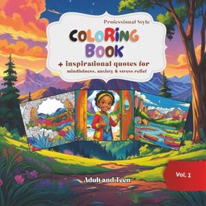 Stephenson, S. E. Professional Style Coloring Book for Adult and Teen: with inspirational & mindfulness quotes, Stress & Anxiety relief for Adults and Teen Stephenson, S. E. Professional Style Coloring Book for Adult and Teen: with inspirational & mindfulness quotes, Stress & Anxiety relief for Adults and Teen