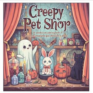 Vesper, Nata Natalie Creepy Pet Shop: A Spooky Cute Coloring Book of Haunted Creatures You Shouldn’t Adopt: Adorable Monster Pets, Weird Familiars & Gothic Animal Oddities for Teens and Adults Vesper, Nata Natalie Creepy Pet Shop: A Spooky Cute Coloring Book of Haunted Creatures You Shouldn’t Adopt: Adorable Monster Pets, Weird Familiars & Gothic Animal Oddities for Teens and Adults