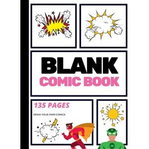 Lightning, Arnie Blank Comic Book: Create Your Own Comic Strip, Blank Comic Panels, 135 Pages, Pink (Large, 8.25 x 11 in.) (Action Comics) Lightning, Arnie Blank Comic Book: Create Your Own Comic Strip, Blank Comic Panels, 135 Pages, Pink (Large, 8.25 x 11 in.) (Action Comics)