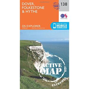 Ordnance Survey Dover, Folkestone & Hythe Map Weatherproof England Coast Path OS Explorer Active Map 138 England Walks Hiking Maps Adventure Ordnance Survey Dover, Folkestone & Hythe Map Weatherproof England Coast Path OS Explorer Active Map 138 England Walks Hiking Maps Adventure