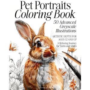 Bolander, Christina Pet Portrait Coloring Book: 50 Advanced Greyscale Illustrations Artistic Depth for Ages 12 and Up A Relaxing Journey for Teens and Adults (The Animal Kingdom Coloring Artistry Series) Bolander, Christina Pet Portrait Coloring Book: 50 Advanced Greyscale Illustrations Artistic Depth for Ages 12 and Up A Relaxing Journey for Teens and Adults (The Animal Kingdom Coloring Artistry Series)