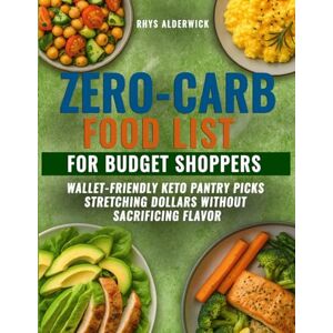 Alderwick, Rhys Zero-Carb Food List For Budget Shoppers: Wallet-Friendly Keto Pantry Picks Stretching Dollars Without Sacrificing Flavor Alderwick, Rhys Zero-Carb Food List For Budget Shoppers: Wallet-Friendly Keto Pantry Picks Stretching Dollars Without Sacrificing Flavor