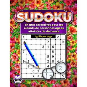 Manu, Edward Afrifa Sudoku en gros caractères pour les aidants de personnes âgées atteintes de démence : 1 grille par page pour une lecture facile et un exercice mental ... mathématiques pour les personnes malvoyantes Manu, Edward Afrifa Sudoku en gros caractères pour les aidants de personnes âgées atteintes de démence : 1 grille par page pour une lecture facile et un exercice mental ... mathématiques pour les personnes malvoyantes