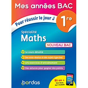 Aoustin, Fabien Mes années Bac Pour réussir le jour J Spécialité Maths 1re Aoustin, Fabien Mes années Bac Pour réussir le jour J Spécialité Maths 1re