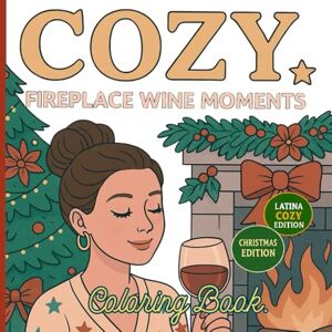 Sanchez, Nadia N Cozy Fireplace Wine Moments Latina Edition.: Christmas Coloring Book. Sanchez, Nadia N Cozy Fireplace Wine Moments Latina Edition.: Christmas Coloring Book.