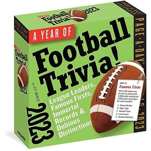 Marcus, Jeff A Year of Football Trivia! Page-A-Day Calendar 2023: League Leader, Famous Firsts, Immortal Records & Dubious Distinctions Marcus, Jeff A Year of Football Trivia! Page-A-Day Calendar 2023: League Leader, Famous Firsts, Immortal Records & Dubious Distinctions
