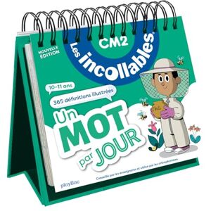 Playbac Éditions Les incollables Un mot par jour CM2 10/11 ans Édition 2024: 365 définitions illustrées Playbac Éditions Les incollables Un mot par jour CM2 10/11 ans Édition 2024: 365 définitions illustrées