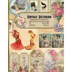 Studio, CreateIt Vintage Victorian Ephemera Collection: 19 Sheets and Over 150 Pieces for DIY Cards, Scrapbooking, Decorations, Decoupage, Papercraft Embellishments, Junk Journal Kit, Cut Out and Collage Projects Studio, CreateIt Vintage Victorian Ephemera Collection: 19 Sheets and Over 150 Pieces for DIY Cards, Scrapbooking, Decorations, Decoupage, Papercraft Embellishments, Junk Journal Kit, Cut Out and Collage Projects