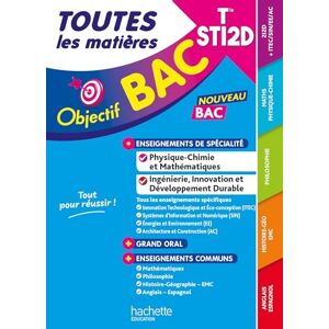 Benguella, Fethi Objectif BAC 2026 Terminale STI2D Toutes les matières Benguella, Fethi Objectif BAC 2026 Terminale STI2D Toutes les matières