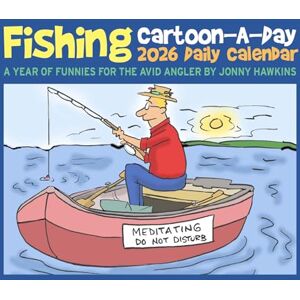 Fishing Cartoon-A-Day by Jonny Hawkins 2026 Box Calendar Fishing Cartoon-A-Day by Jonny Hawkins 2026 Box Calendar