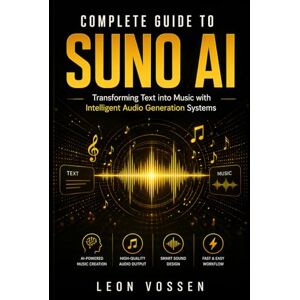 VOSSEN, LEON COMPLETE GUIDE TO SUNO AI: TRANSFORMING TEXT INTO MUSIC WITH INTELLIGENT AUDIO GENERATION SYSTEMS VOSSEN, LEON COMPLETE GUIDE TO SUNO AI: TRANSFORMING TEXT INTO MUSIC WITH INTELLIGENT AUDIO GENERATION SYSTEMS