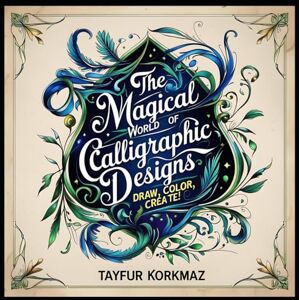 KORKMAZ, TAYFUR The Magical World of Calligraphic Designs: Draw, Color, Create! KORKMAZ, TAYFUR The Magical World of Calligraphic Designs: Draw, Color, Create!